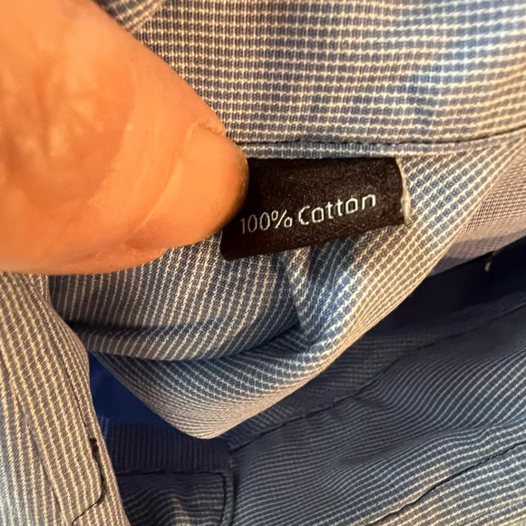 Estate Robert Talbott Tailored Check Sutter Tailored Dress Shirt Men's Size 15.5 - Picture 9 of 10